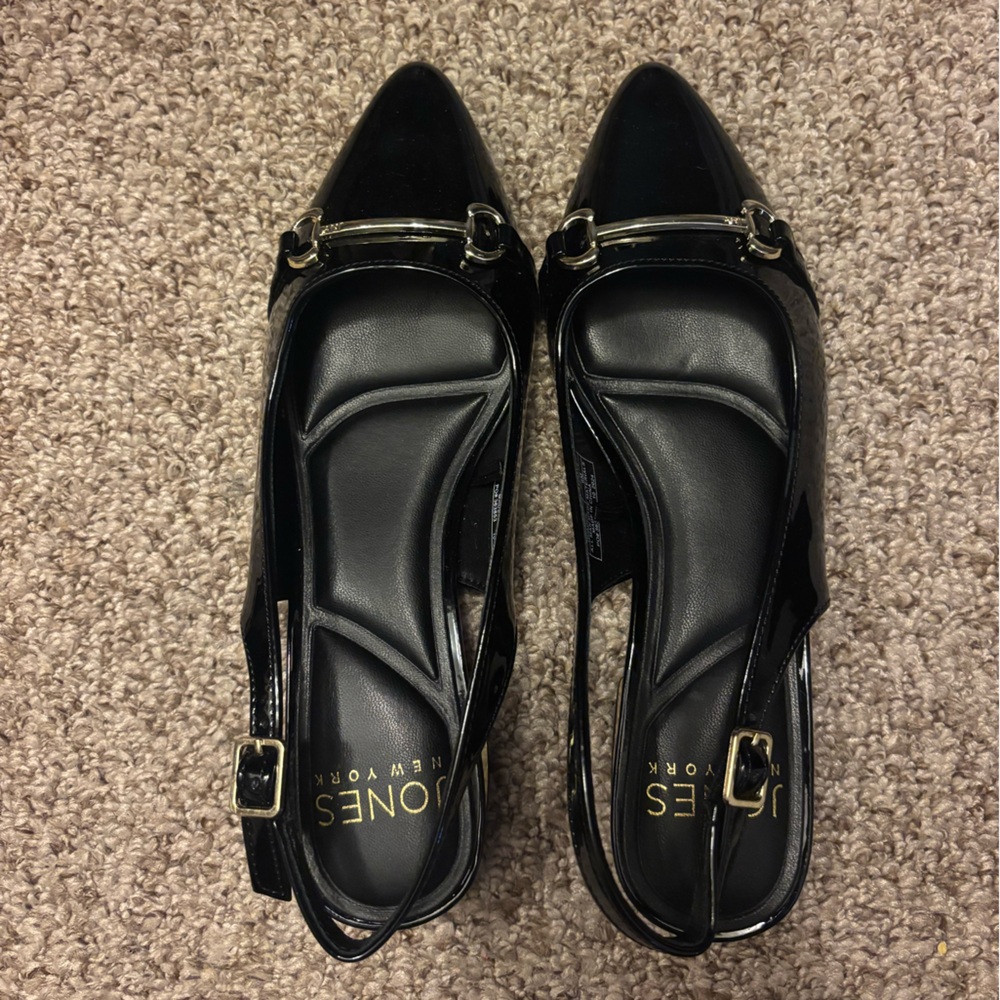 Jones New York Black Slingbacks
